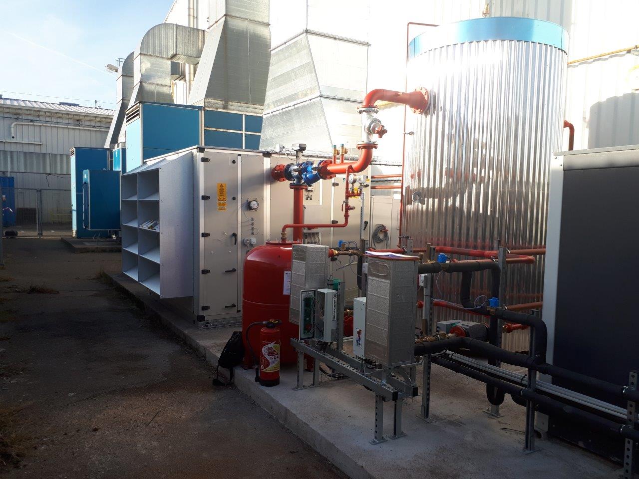 ADPE chauffage batiment industriel